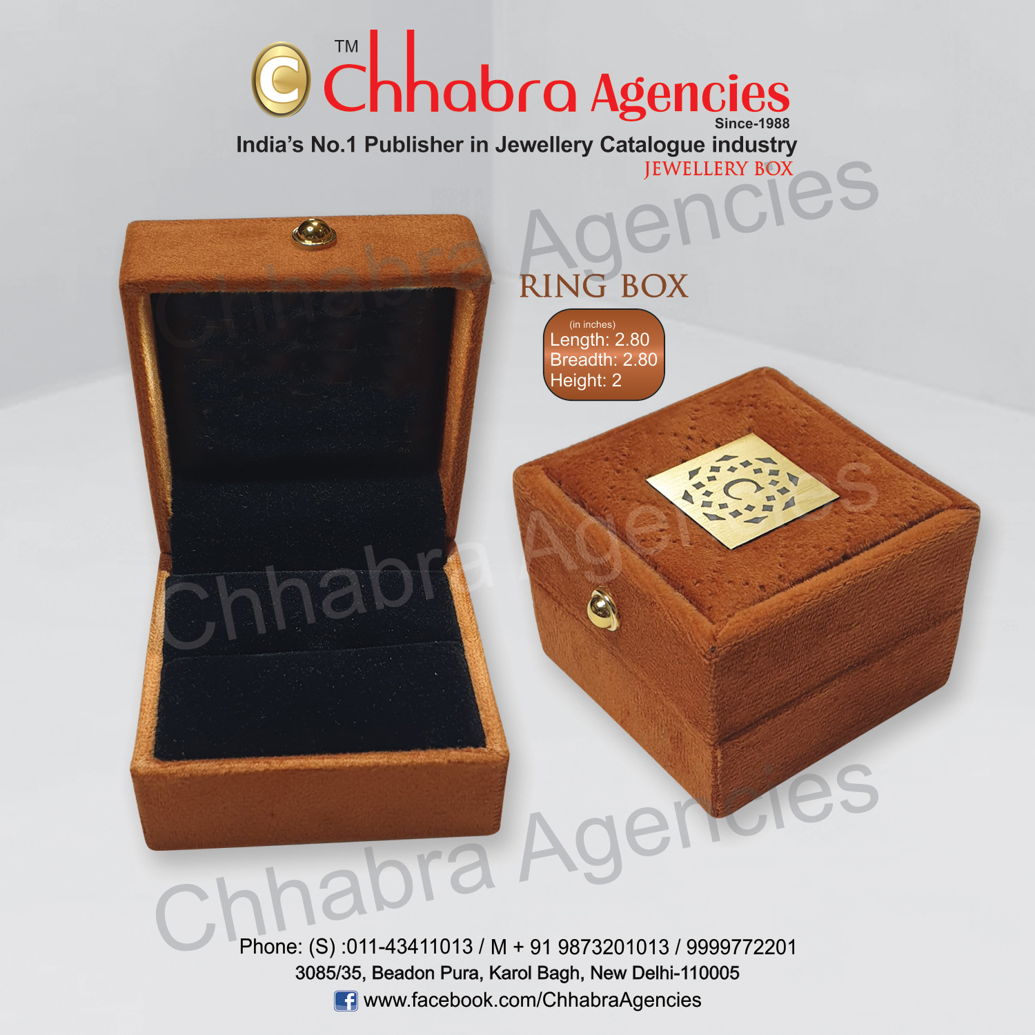 Ring Orange Box 2.80"x2.80"